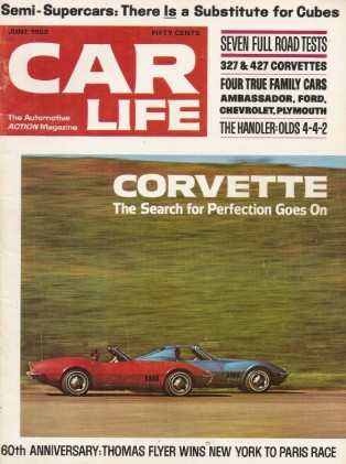 CAR LIFE 1968 JUNE - SHELBY GOES DRAG RACING, Z/28, HOT ENGINES, 442, NASCAR